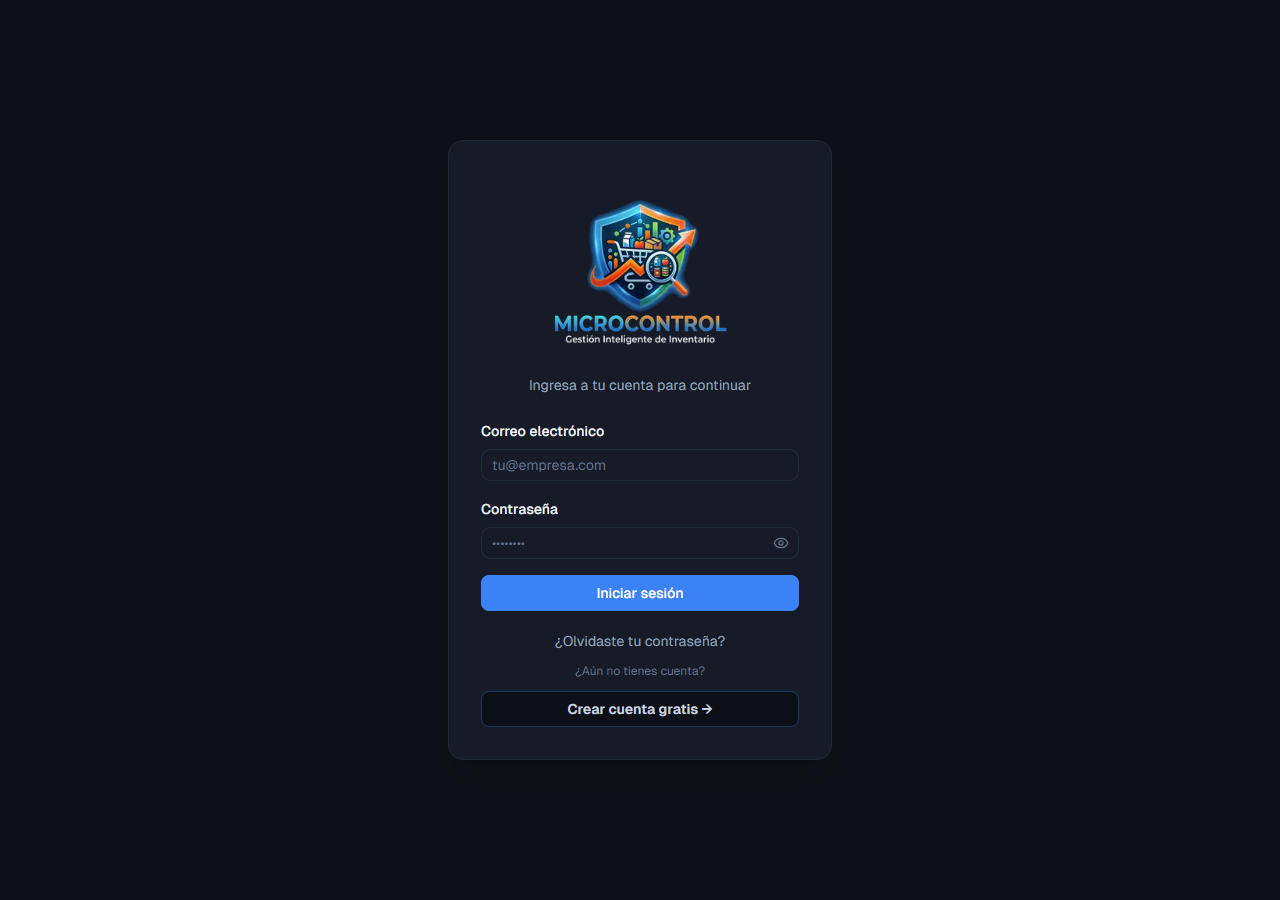MicroControl — Gestión Inteligente de Inventario